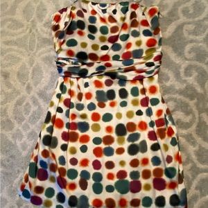 Gorgeous silk Theory strapless dress